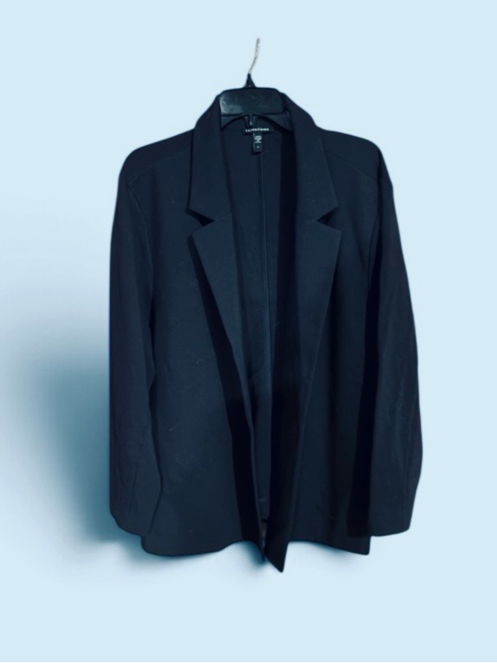 Eileen Fisher Navy Blue Open-Front Blazer Plus Size 1X.